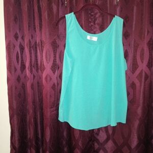 Teal Sleeveless Women's Top